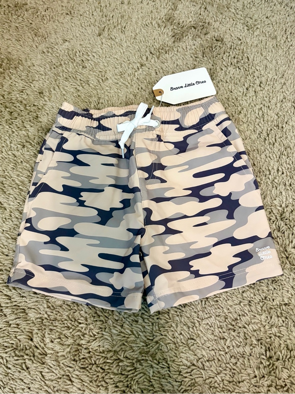Brave Little Ones Camo Quick Dry Day Shorts - NWT - 4/5T